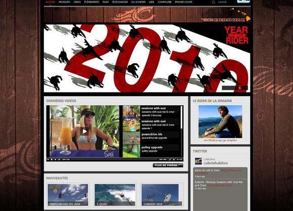 Le site Cabrinha Kite Le site Cabrinha Kite